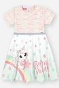 Vestido Infantil Menina Born To Shine Verde Mundo Cinti