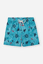Boardshort Infantil Estampado Tropical Spring Sky