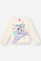 Conjunto Infantil Menina Blusa Magic E Short-Saia Natural Mundo Cinti