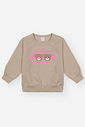 Conjunto Bebê Menina Blusão Happy Mood E Calça Bege Mundo Cinti