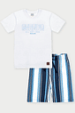 CONJ CAMISETA E BERMUDA BRANCO/AZ PROVENCI