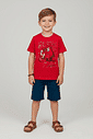 Conjunto Menino Gamer Zone Vermelho Abrange
