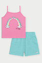 CONJ REGATA E SHORTS RS CONFETE/VD CHICLE