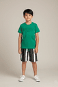 CONJ CAMISETA E BERMUDA VD VIVID/PRETO