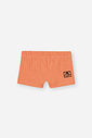 Sunga Infantil Menino Lisa em Malha UV Laranja Neon