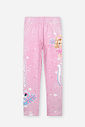 Legging Infantil em Suplex com de Princesa Cinti e Unicórnio Brilhinho – Calça Menina Verão Rosa ROSA CONFETE