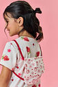 Vestido Infantil Menina Tutti-Frutti Com Bolsa Vermelho Mundo Cinti