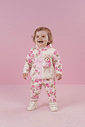Conjunto Bebê Menina Blusão E Calça Ursinho Rosa Mundo Cinti