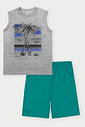 Conjunto Infantil Menino California Cinza Abrange