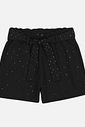 Short Clochard Teen Feminino Com Strass Preto Dway