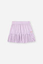 Saia-Shorts Infantil de Praia em Malha UV com Babado LILAS BRUMA