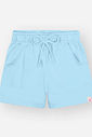Shorts Infantil Básico em Moletinho – Short Menina Verão com Cordão AZUL AURA