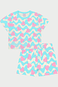 CONJ BLUSA E SHORTS AZ BLUE LI/AZ BLUE L