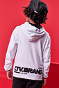 Camiseta Com Capuz E Bolso Branco CTV
