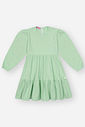 Vestido Infantil Menina Strass Verde Mundo Cinti