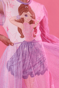 Vestido Pinkmood Com Saia Em Tule Lilás CTV