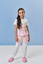 Pijama Infantil com Blusa e Calça em Malha Suede – Pijama Menina Verão de Princesa NATURAL