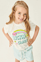 CONJ BLUSA E SHORTS NATURAL/VD MENTOL