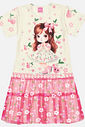 Vestido Infantil Menina Tutti-Frutti Com Bolsa Rosa Mundo Cinti