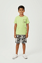 Conjunto Infantil Menino Palmas Verde Flour Abrange