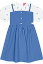 Vestido Infantil Menina Estrelas Azul Cinti