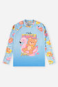 Conjunto Infantil Menina Biquíni e Blusa UV com Ursinho