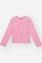 Blusa Manga Longa Menina com Estampa de Estrelas Brilhantes