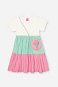 Vestido Infantil em Meia Malha Neon Love – Vestido Menina Verão com Bolsa de Sorvete NATURAL/VD BRISA/RS BARBIE