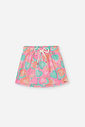Conjunto Infantil Neon Love com Blusa Boxy e Shorts Saia Estampado – Look Menina Verão com Pompom de NATURAL/RS BARBIE