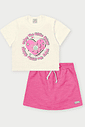 Conjunto Infantil Menina Little Things Rosa Abrange