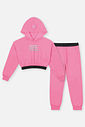 Conjunto Infantil Menina Moletom Lucky Rosa CTV