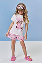 Pijama Infantil com Blusa, Shorts em Malha Suede e Máscara de Dormir – Pijama Menina Verão de Pregui NATURAL/RS IOGURTE