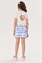 CONJ BLUSA,SAIA/SHORTS E BOLSA NAT/AZ HORTENS/RS IO