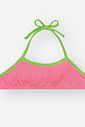 Biquíni Infantil em Malha UV Neon – Moda Praia Menina Verão com Proteção UV e Cores Vibrantes ROSA NEON FORTE