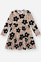 Vestido Infantil Menina Floral Bege Mundo Cinti
