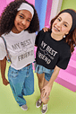 Blusa Teen Feminina My Best Friend Branca Dway