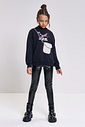 Calça Legging Infantil Menina em Glitter Felpado Beli.me