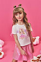 Conjunto Infantil Cheerleader com Saia Shorts Metalizada – Conjunto Menina Fashion Cinti NATURAL/RS IOGURTE