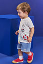 Camiseta Bebê Menino Urso Estibordo Natural