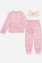 Pijama Infantil Menina com Máscara Ursinha Mundo Cinti