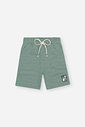 Bermuda Infantil Menino em Moletom Molinê com Cordão Olive