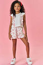 Conjunto Infantil Menina Tutti-Frutti Blusa E Short Rosa Mundo Cinti