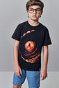 Camiseta Menino Jurassic World Preto