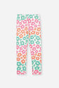 Conjunto Infantil Neon Love com Blusa em Meia Malha e Legging Floral em Suplex – Look Menina Verão c NATURAL/RS BARBIE
