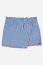 Short-Saia Infantil Menina Jeans com Glitter