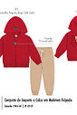 Conjunto Bebê Menino Bulldog Authenthic Divertto VM PEQUIM/BG CAFE LATTE