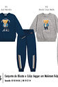 Conjunto Infantil Moletom com Estampa Ursinho – Look de Inverno Quentinho e Confortável