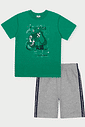 CONJ CAMISETA E BERMUDA VD VIVID/MESCLA M