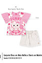 Conjunto Infantil Menina FUNNY Floral Cat Mundo Cinti