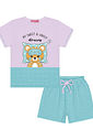 PIJAMA BLUSA E SHORTS LL BRUMA/AZ LITORAL
